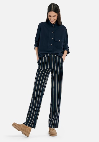 DAY.LIKE Pleated Pants in Blue: front