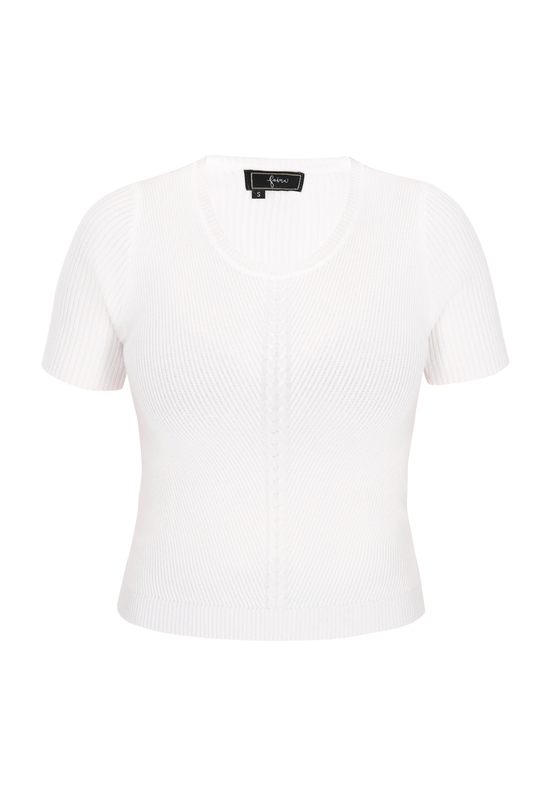 balts faina Džemperis: no priekšpuses