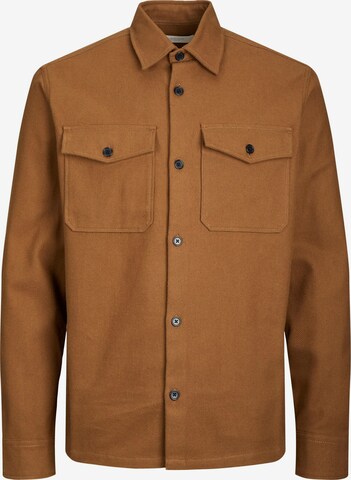 Veste mi-saison 'Roy' JACK & JONES en marron : devant