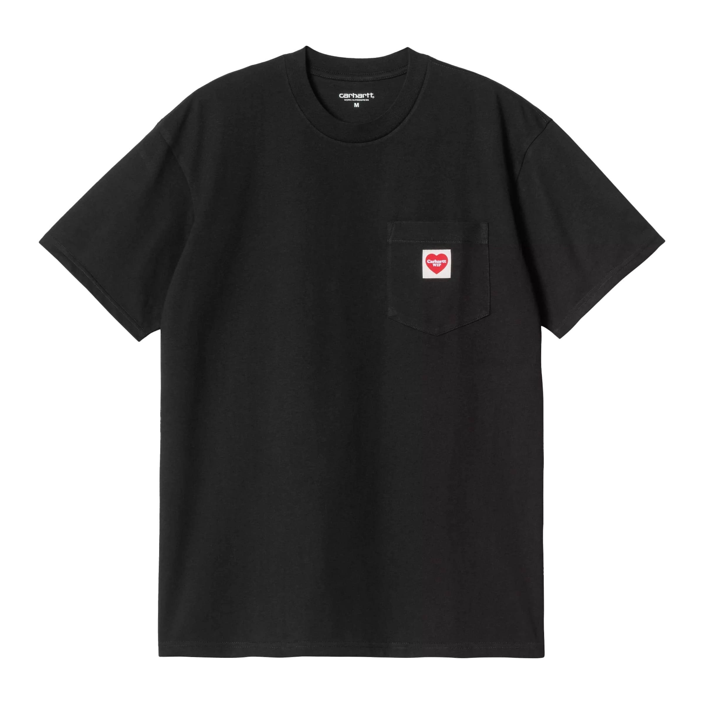 Carhartt WIP T-Shirt 'Pocket Heart' in Schwarz: Vorderseite