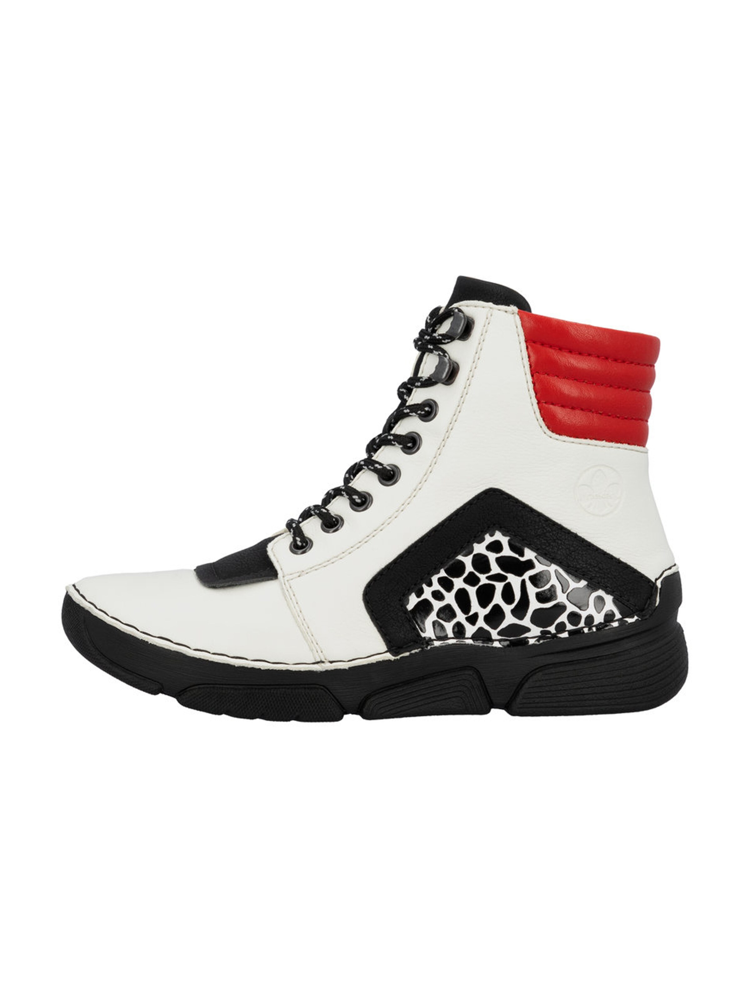 Rieker Lace-Up Ankle Boots in Beige