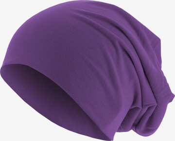 MSTRDS Beanie in Purple: front