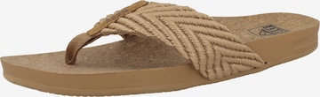 REEF Badeschuh 'Cushion Strand' in Beige: predná strana