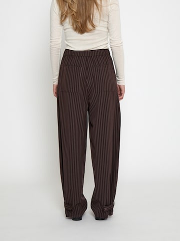 Wide leg Pantaloni 'Filippa' di minus in marrone