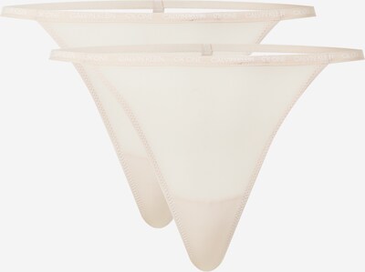 Tanga Calvin Klein Underwear pe culoarea pielii / alb, Vizualizare produs