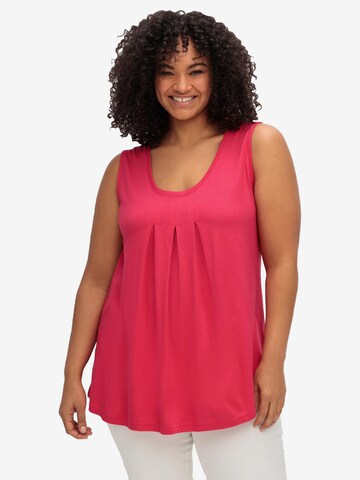 SHEEGO Top in Pink: front