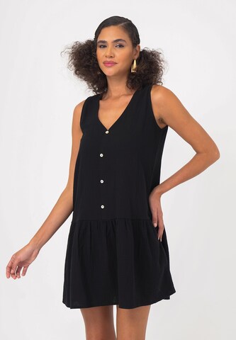 FRESHLIONS Summer dress 'Penelope' in Black: front