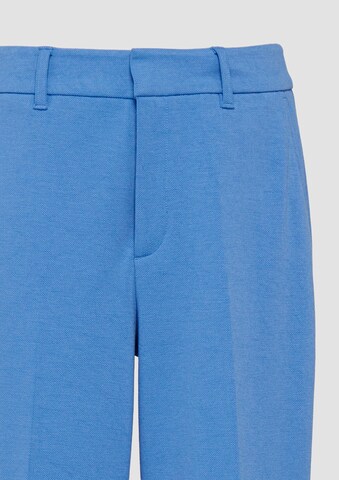 s.Oliver Wide leg Trousers with creases in Blue