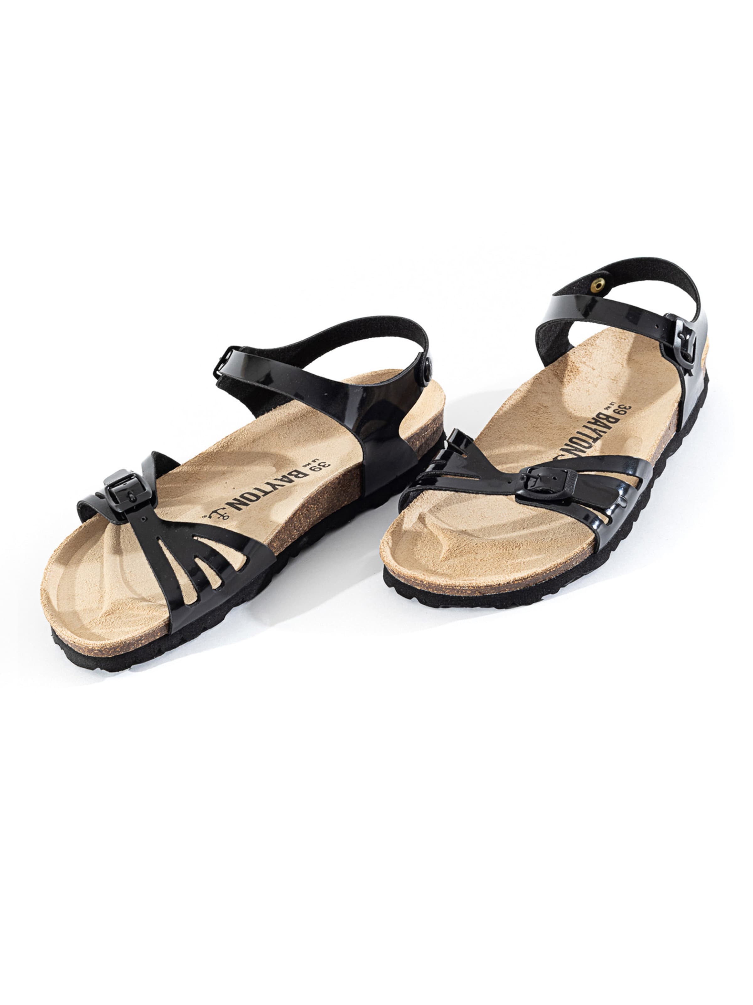 Bayton Sandaler med rem 'Eos' i sort