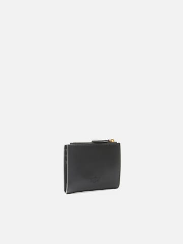 PINKO - Cartera 'MULTI PURPOSE WALLET VITELLO SETA' en negro
