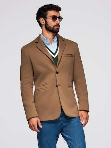Ombre Slim fit Blazer in Brown: front