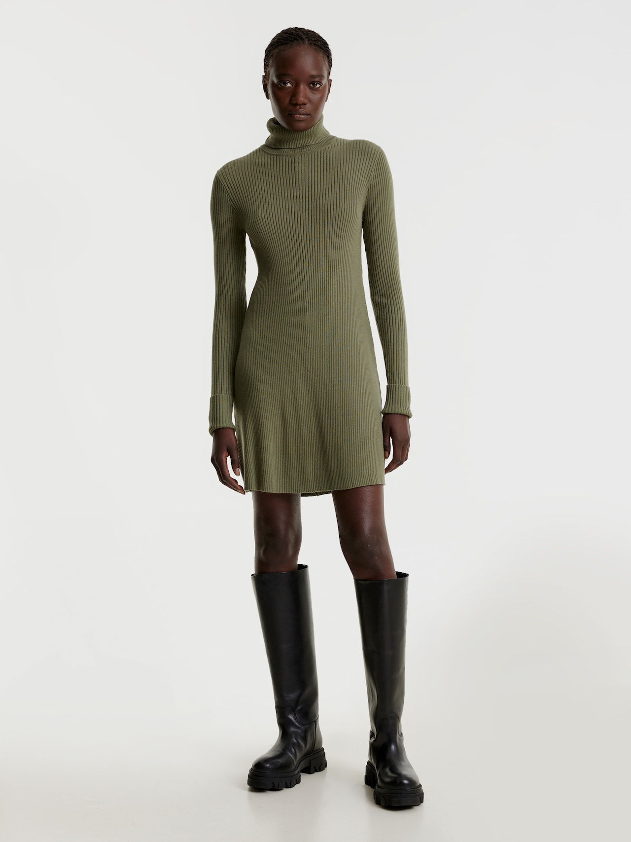 EDITED Produkte Kleid 'Conny' dunkelgrün