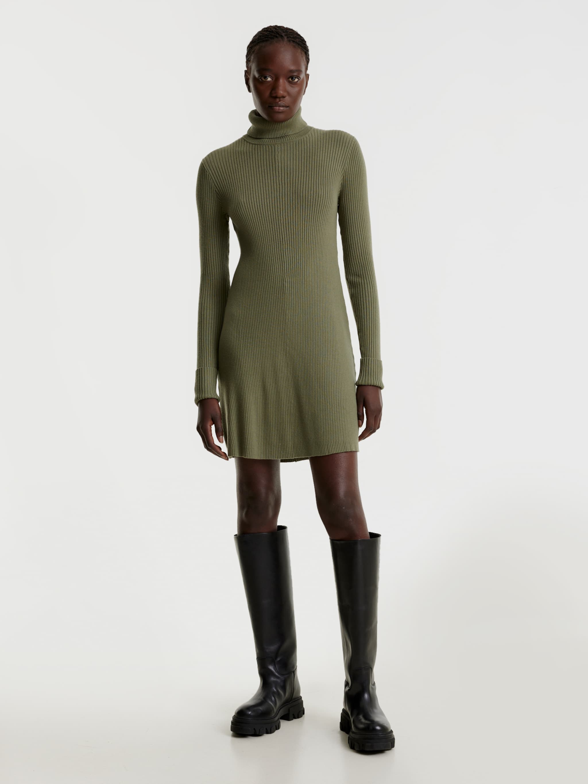 EDITED Productos Vestido 'Conny' verde oscuro