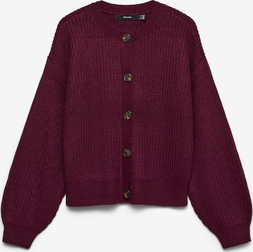 VERO MODA Плетена жилетка 'VMLEA' в червено: отпред