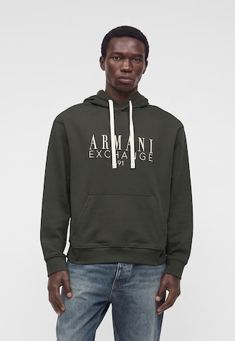 ARMANI EXCHANGE Sweatshirt in Green: front