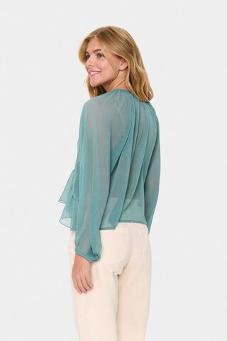 SAINT TROPEZ Bluse 'Jacelyn' in Grün