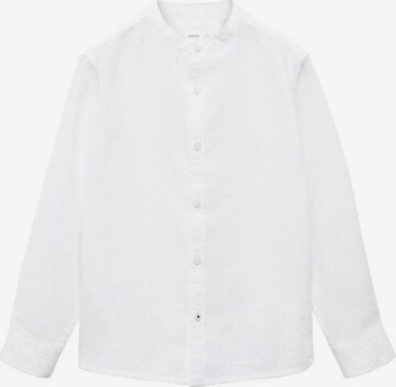 Coupe regular Chemise 'Albert' MANGO KIDS en blanc : devant