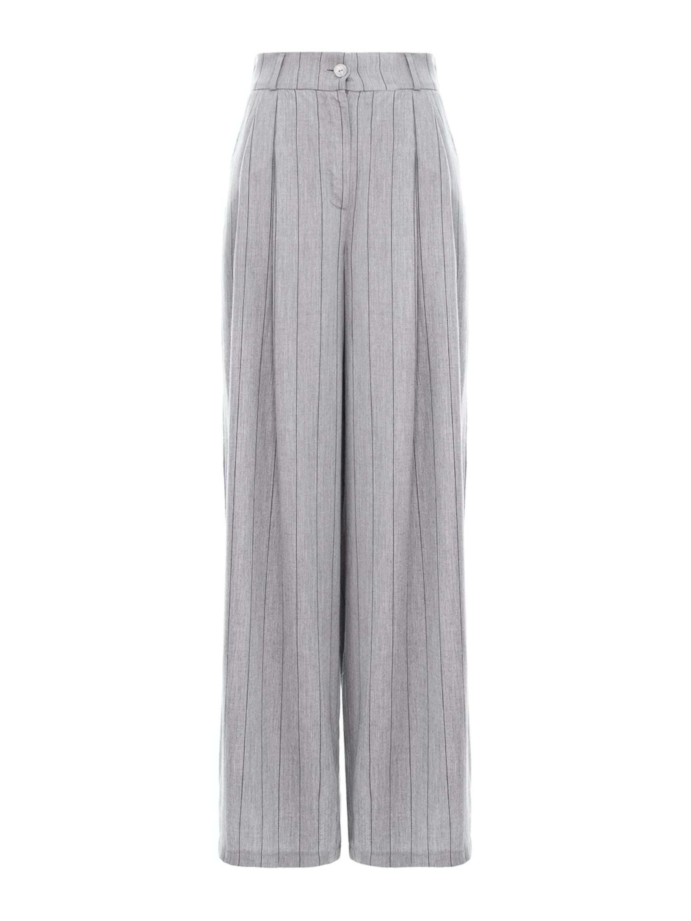 Couture de Marie Pleat-Front Pants 'Hilda' in Light grey, Item view