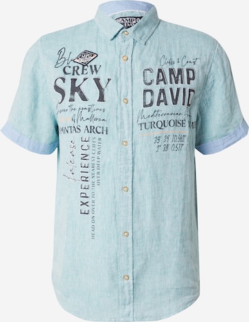 Coupe regular Chemise CAMP DAVID en vert : devant