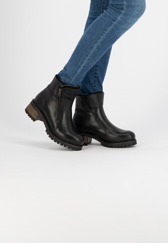 Mysa Booties in Black: front