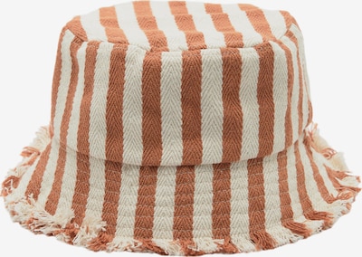 Pull&Bear Hat in Dark orange / White, Item view