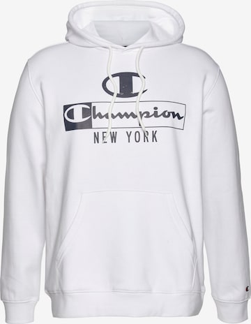 Champion Authentic Athletic Apparel Sweatshirt in White: front