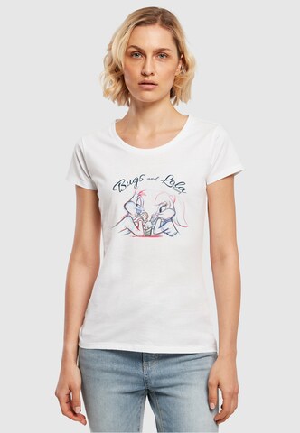 ABSOLUTE CULT T-Shirt 'Looney Tunes - Bugs and Lola' in Weiß: predná strana