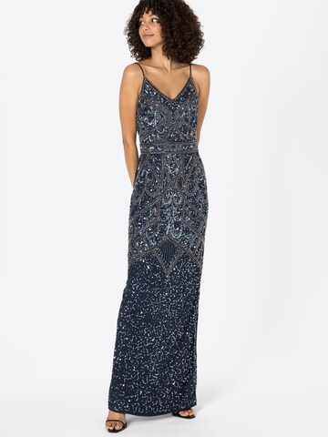 Sistaglam Evening Dress 'FLORY' in Blue: front