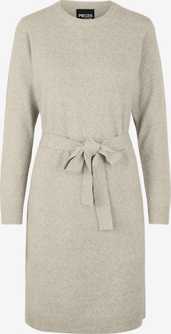 PIECES Knitted dress 'Cava' in Grey: front