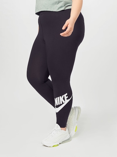 Nike Sportswear Legíny - černá / bílá, Model/ka
