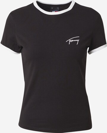 T-shirt Tommy Jeans en noir : devant