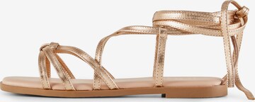 JOOP! Strap Sandals ' Sofisticato Merle ' in Gold: front