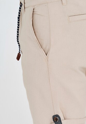 INDICODE JEANS Regular Chino Pants ' Beauvals ' in Beige