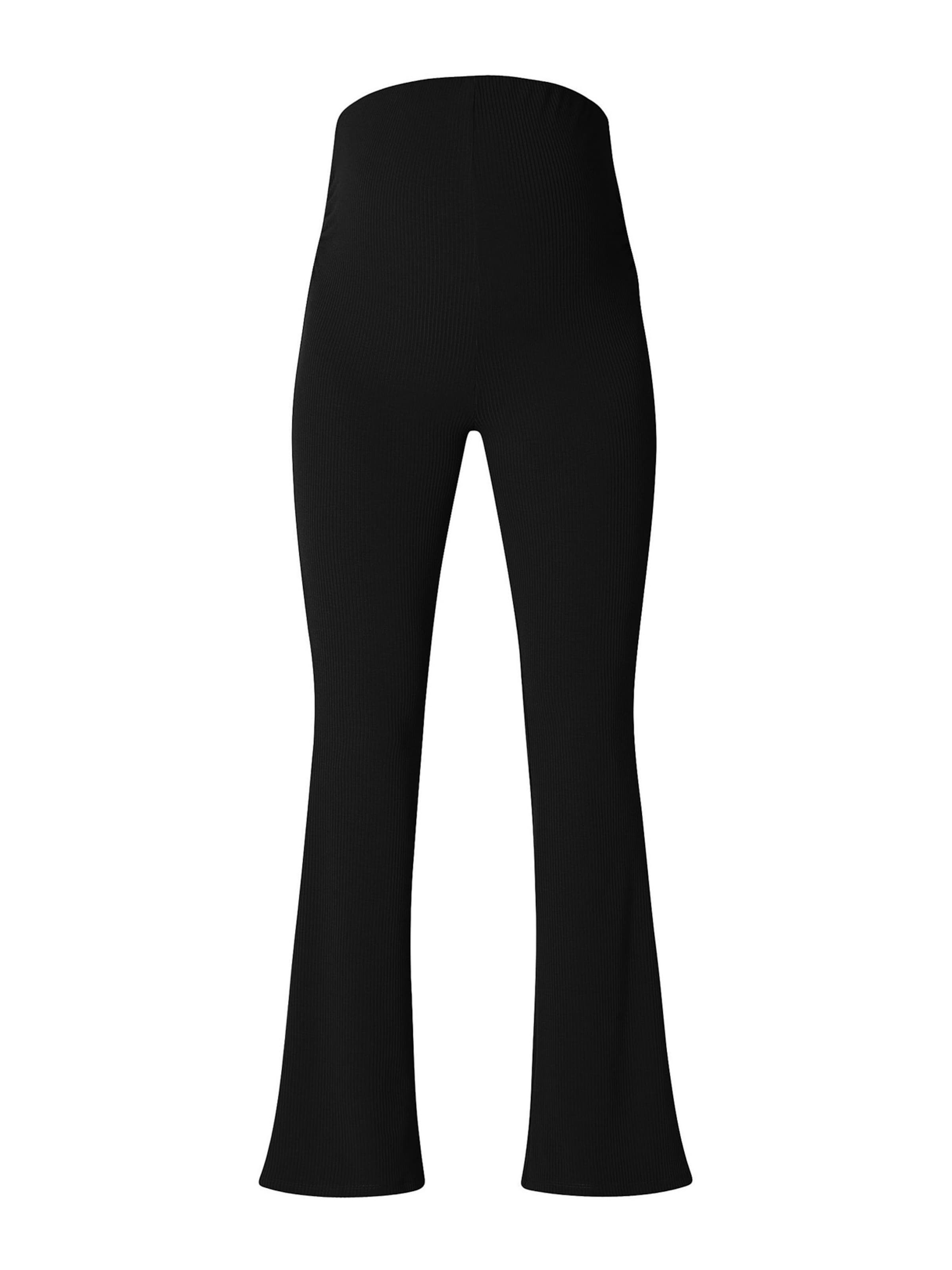 Noppies Flared Broek 'Heja' in Zwart: voorkant