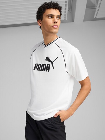 PUMA Функциональная футболка 'ESS' в Белый: спереди