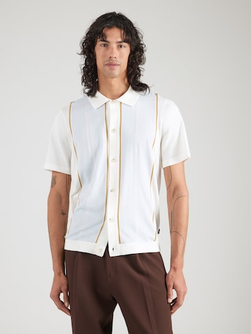 Vestes en maille 'Lastro' BOSS en blanc : devant