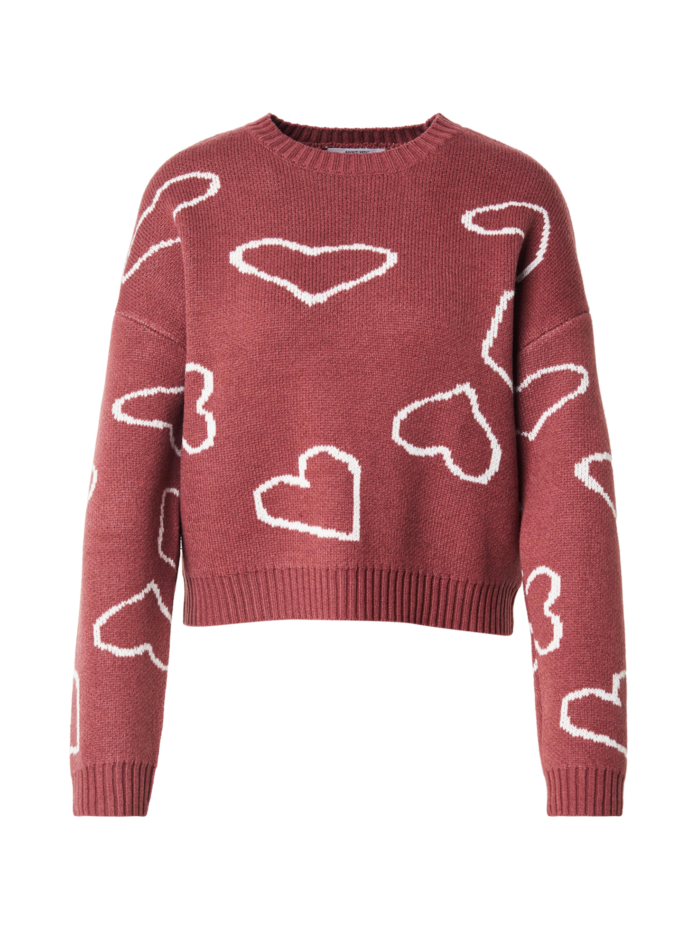 ABOUT YOU Sweater 'Roberta' in Pink: front