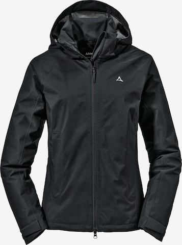 Schöffel Outdoorjacke 'Easy XT' in Schwarz: Vorderseite