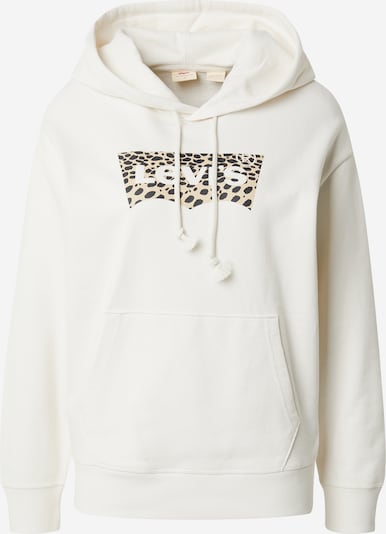LEVI'S ® Sweatshirt 'Graphic Standard Hoodie' i creme / mørkebrun / sort / hvid, Produktvisning