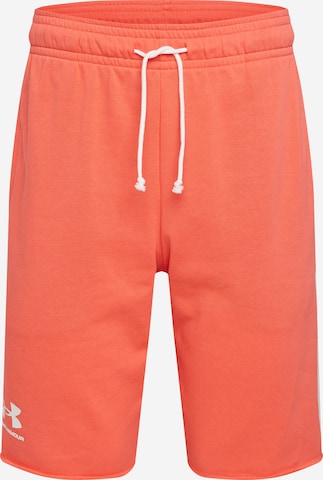 UNDER ARMOUR Regular Sportbroek 'Rival' in Rood: voorkant