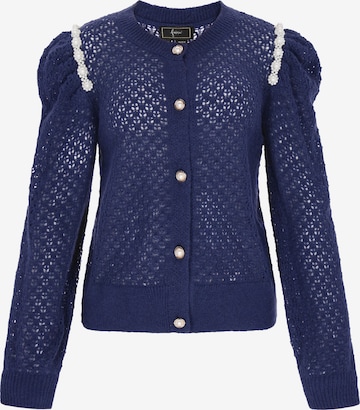 Cardigan faina en bleu : devant