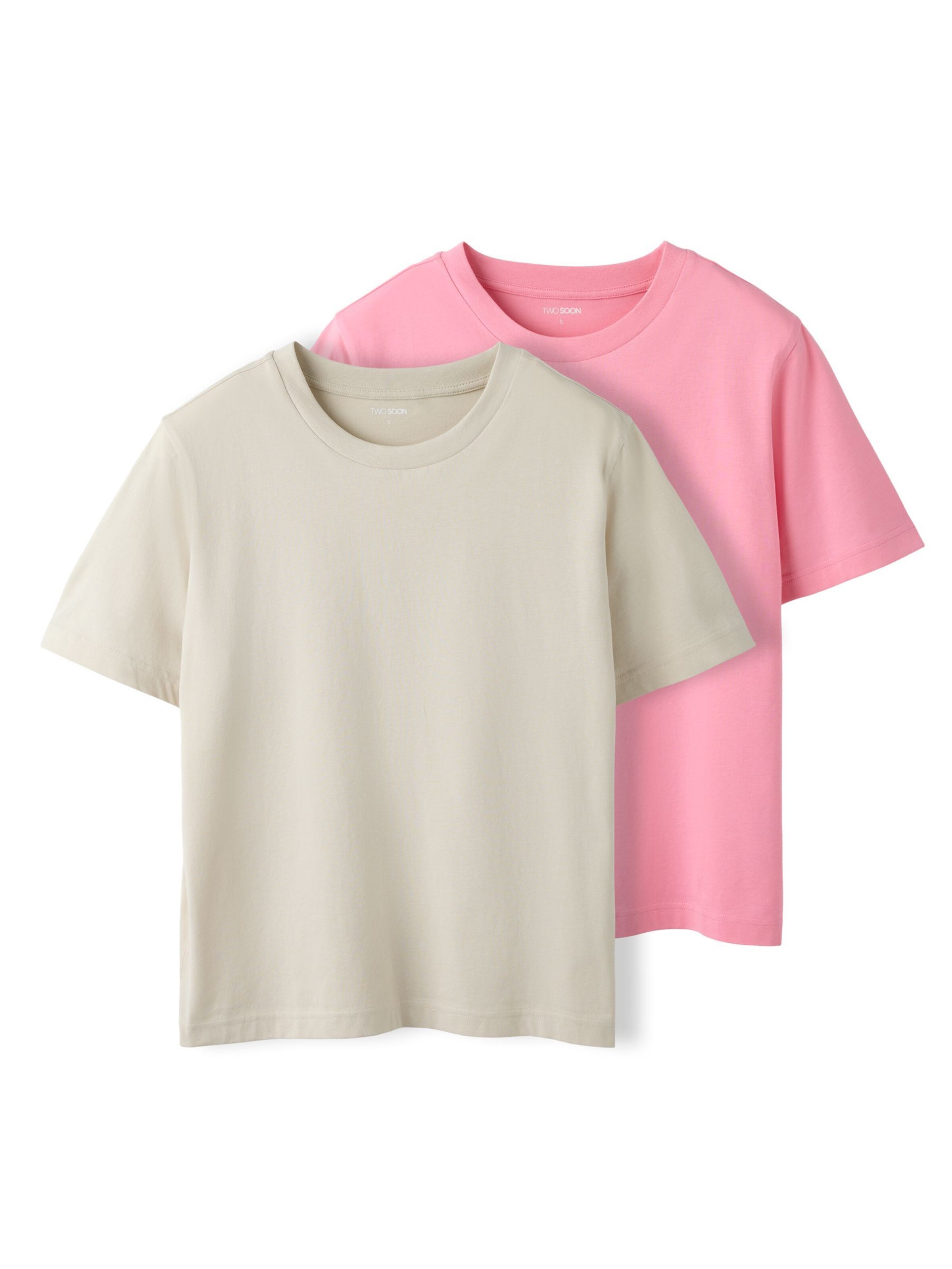 TWO SOON Camiseta en gris / rosa, Vista del producto