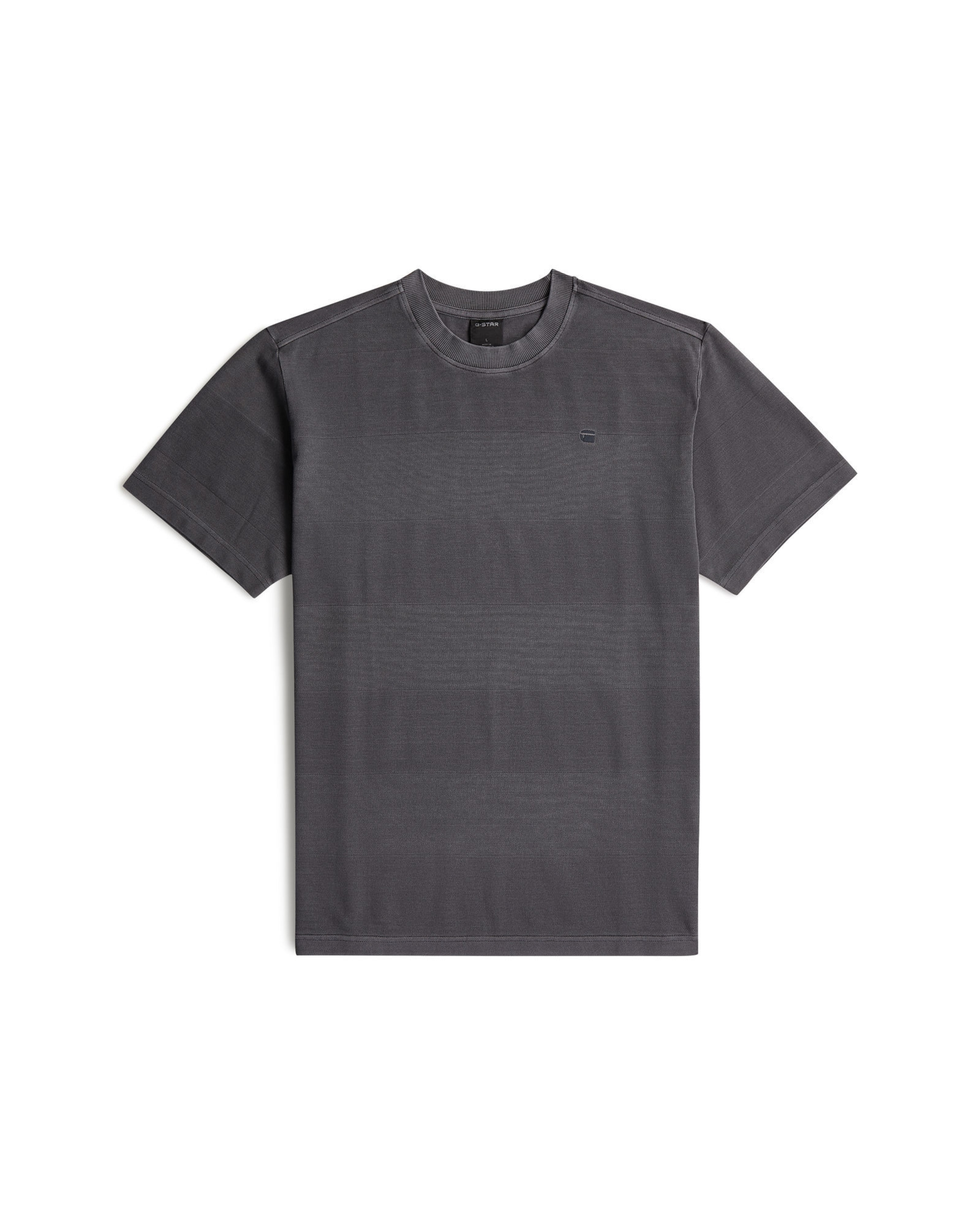 G-STAR T-Shirt - 'Washed Jacquard T-Shirt' in Grau: Vorderseite