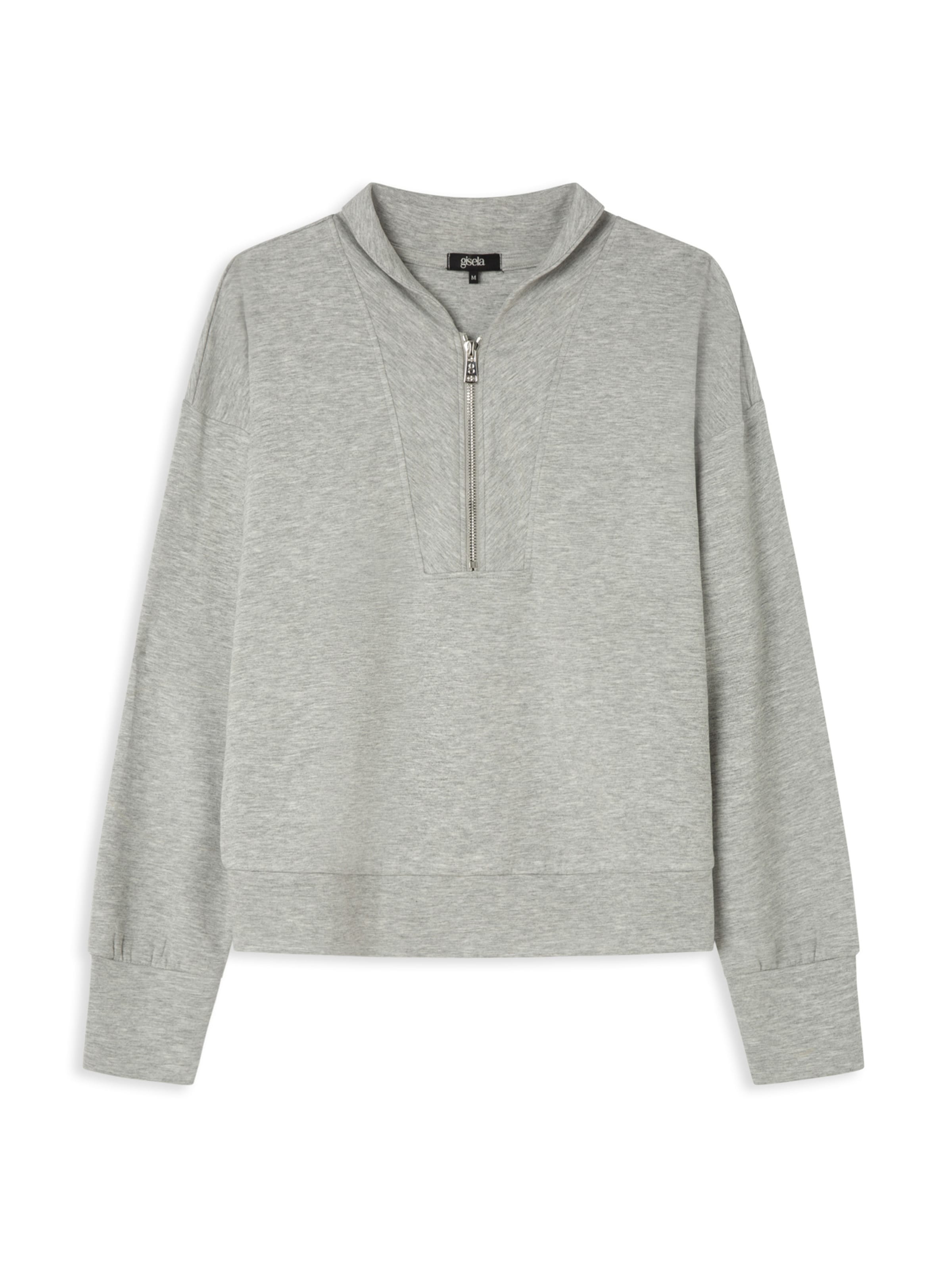 Gisela Суичър в сиво: отпред