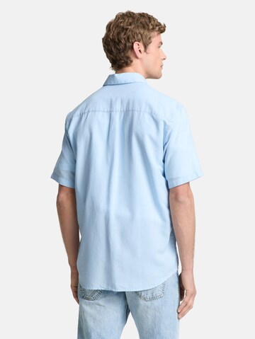 TOM TAILOR DENIM Comfort Fit Hemd in Blau