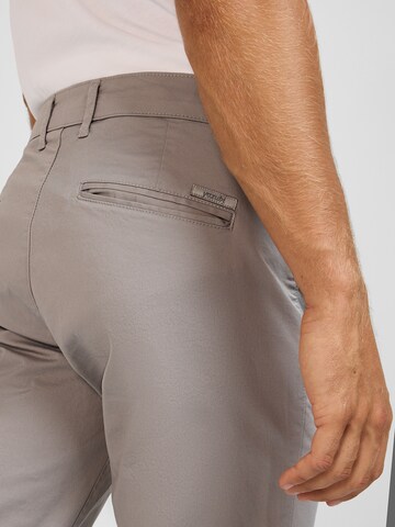 yazubi Slim fit Chino Pants 'Dustin' in Grey