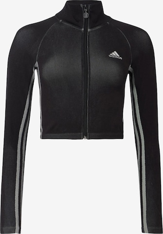 ADIDAS ORIGINALS Kardigan 'FIREBIRD' w kolorze czarny: przód