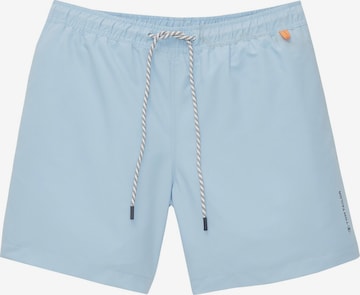 TOM TAILOR Zwemshorts in Blauw: voorkant