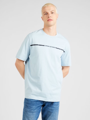 ARMANI EXCHANGE T-shirt i blå: framsida