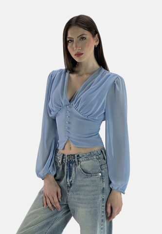 Elara Blouse in Blue